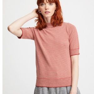 Micaela Greg mini-stripe top